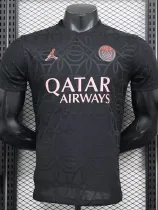 24/25 PSG Black Jordon Steel Pattern  Player Version Soccer Jersey