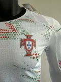 25/26 Portugal Away Long Sleeve Player Version Soccer Jersey