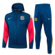 24/25 BAR Royal Blue Hooded  Tracksuit(Add Fluff)  (连帽加绒F602)
