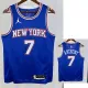 21/22 KNICKS ANTHONY #7 Blue Top Quality Hot Pressing NBA Jersey (Trapeze Edition) 飞人版