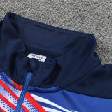 24/25 JO Blue Half Zipper Sportswear # 810蓝彩(半拉链)