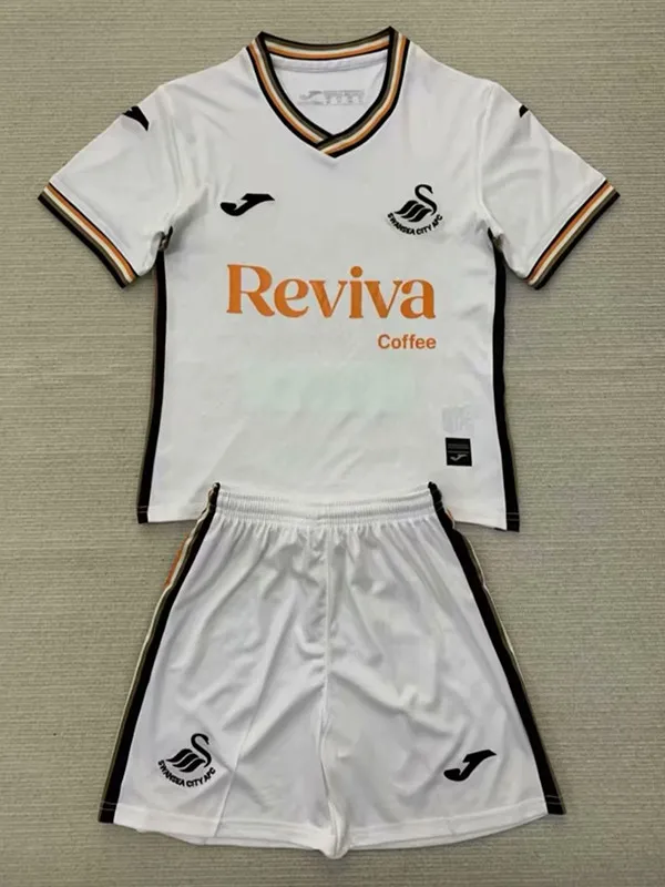 24/25 Swansea Home Kids Soccer Jersey