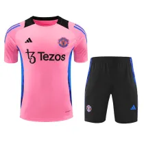 24/25 Man Utd Pink Training Short Suit