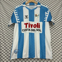 2024 Málaga CF  White and Blue Commemorative Edition Fans Soccer Jersey