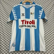 2024 Málaga CF  White and Blue Commemorative Edition Fans Soccer Jersey