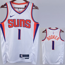 22/23 SUNS BOOKER #1 White Top Quality Hot Pressing NBA Jersey