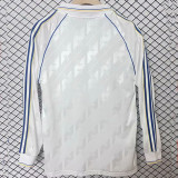 24/25  Leeds United White Long Sleeve Retro Soccer Jersey