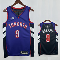 24/25 Raptors  BARRETTF # 9  Blue Retro Top Quality Hot Pressing NBA Jersey