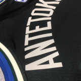 22/23 BUCKS ANTETOKOUNMPO #34 Black Top Quality Hot Pressing NBA Jersey (Trapeze Edition)