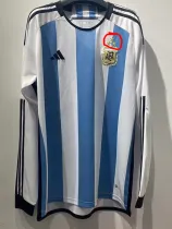 22/23 Argentina Home 3 Stars Long Sleeve Soccer Jersey (长袖) 三星