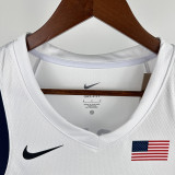 2024 Olympic Game USA HALLIBURTON # 9 White Basketball Jersey