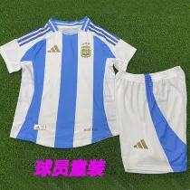 24/25  Argentina Home Kids  Player Version Soccer Jersey （童装球员）