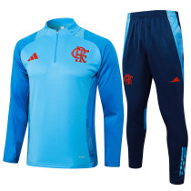 25/26 Flamengo Sky Blue Half Pull Tracksuit  (半拉链)
