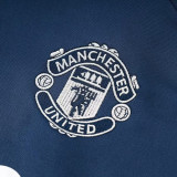 24/25 Man Utd Sapphire Blue Kids  Half Pull Tracksuit  (儿童、半拉链)