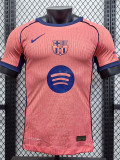 25/26 BAR Orange Special Edition Player Version Soccer Jersey(队标）