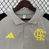 24/25 Flamengo Grey Polo Training shirts（翻领）