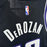 23/24 Kings DEROZAN #10 Black Away Top Quality Hot Pressing NBA Jersey
