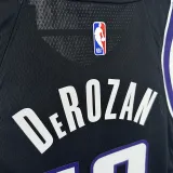 23/24 Kings DEROZAN #10 Black Away Top Quality Hot Pressing NBA Jersey