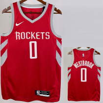 2018/19 ROCKETS WESTBROOK #0 Red Away Top Quality Hot Pressing NBA Jersey