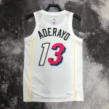 22/23 HEAT ADERAYO #13 White City Edition Top Quality Hot Pressing NBA Jersey