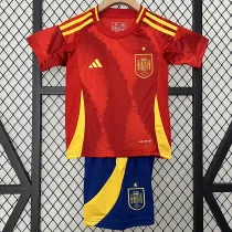 24/25  Spain Home Kids Soccer Jersey