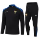 24/25 France Black Half Pull Tracksuit (半拉链)