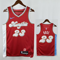 24/25 Grizzlies ROSE # 23 Red City Edition Top Quality Hot Pressing NBA Jersey