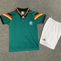 1992 Germany Away Kids Retro Soccer Jersey