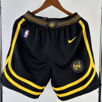 23/24 WARRIORS Black City Edition Top Quality NBA Pants
