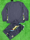2024 England Away Kids Long Sleeve Soccer Jersey (童装长袖)