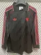 24/25 Man Utd Black Leisure Long Sleeve  Fans Retro Soccer Jersey