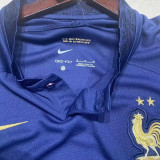 22/23 France Home World Cup Long Sleeve Soccer Jersey (长袖)
