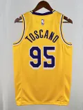 Lakers ANDERSON # 95 Yellow Top Quality Hot Pressing NBA Jersey