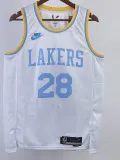 22/23 LAKERS HACHIMURA #28 White Retro Top Quality Hot Pressing NBA Jersey