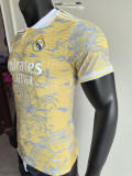 25/26 RMA Yellow Dragon Pattern Special Edition  Player Version Soccer Jersey