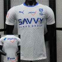 24/25 Al-Hilal Away Player Version Soccer Jersey（Advertisement）带广告
