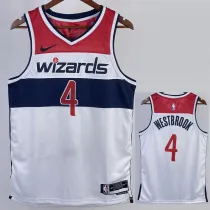 22/23 Wizards WESTBROOK #4 White Top Quality Hot Pressing NBA Jersey