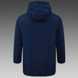 24/25 G263 Royal Blue Hooded Cotton Coat 宝蓝