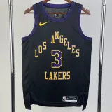 23/24 LAKERS DAVIS #3 Black City Edition Top Quality Hot Pressing NBA Jersey