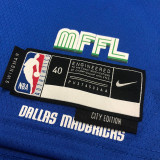 22/23 Dallas Mavericks DoNCIC #77 Blue City Edition Top Quality Hot Pressing NBA Jersey