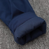 24/25 Argentina Royal Blue Hooded Cotton Coat (金标)连帽棉衣