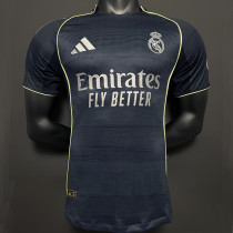 25/26 RMA Away Long Sleeve  Player Version Soccer Jersey