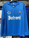 1986/1987 Napoli Home Long Sleeve Retro Soccer Jersey (长袖)
