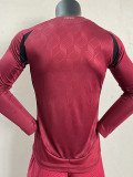 2024 Belgium Home Long Sleeve  Player Version Soccer Jersey(长袖)