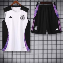 24/25 Germany White Tank top and shorts suit