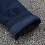 24/25 Marseille Royal Blue Hooded Cotton Coat G245白色队标