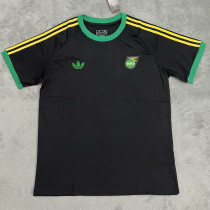 24/25 Jamaica Black Casual Edition Fans Soccer Jersey（肩上黄边）