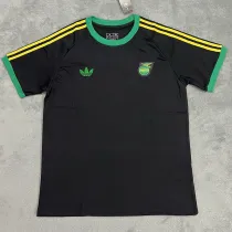 24/25 Jamaica Black Casual Edition Fans Soccer Jersey（肩上黄边）