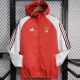 24/25 Benfica Red &White Hooded Windbreaker