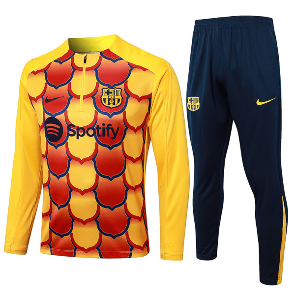 24/25  BAR Yellow Inkjet Half Pull Tracksuit  (半拉链、B834)